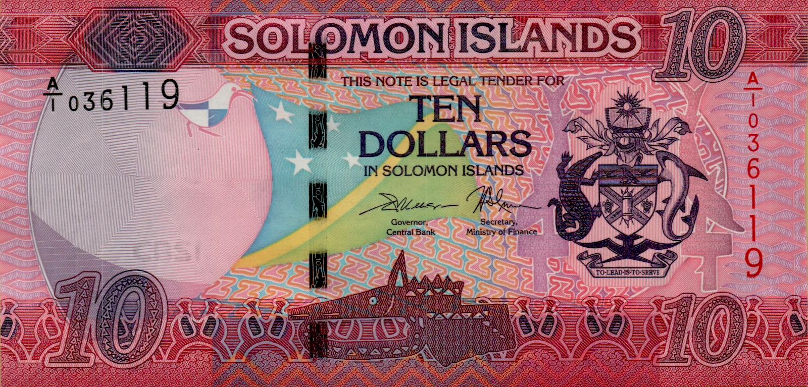 Solomon Islands 10 2017 UNC P-33